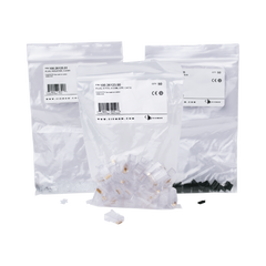Plug RJ45 Cat6, Para Cable UTP Calibre 23 a 26 AWG, Chapado en Oro de 50 Micras, Bolsa con 50 Piezas