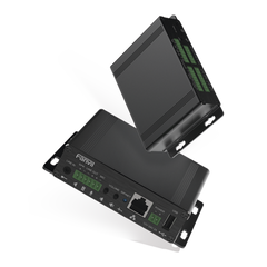 Gateway para Voceo IP/SIP,  Entrada de audio (3.5mm), salida de amplificador integrado de hasta 30W, puerto USB (reproducción de MP3),