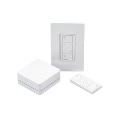 (Caseta Wireless) Kit Hub controlador, atenuador (dimmer), control y tapa.