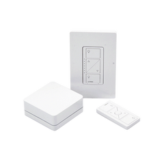 (Caseta Wireless) Kit Hub controlador, atenuador (dimmer), control y tapa.