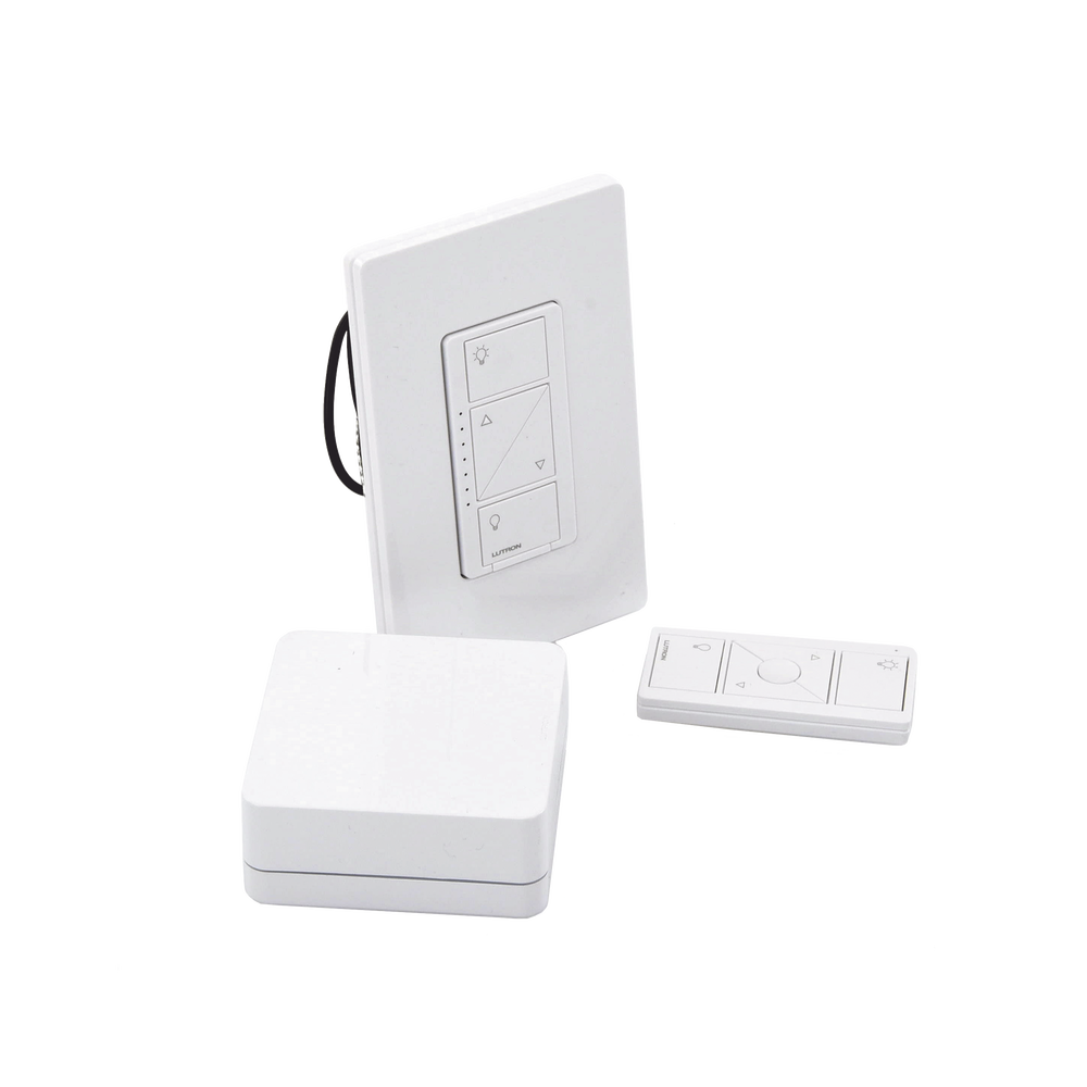 (Caseta Wireless) Kit Hub controlador, atenuador (dimmer), control y tapa.