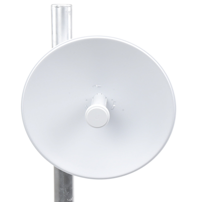 PowerBeam airMAX M5, larga distancia, frecuencia 5 GHz (5170-5875 MHz) con antena tipo plato de 25 dBi
