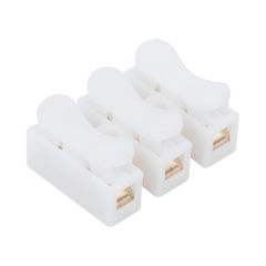 Conector tipo PUSH de 3 Contactos / Para una Conexión Rápida / Puentes de Cables