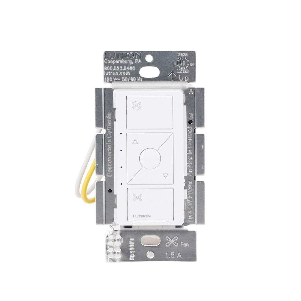 (Caseta Wireless) Control de velocidad inalámbrico para ventilador de techo, un solo polo.