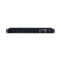 PDU Switchable y Monitoreable por Toma, para Distribución de Energía, Entrada 200-240 Vca NEMA L6-20P, Con 8 Salidas C13, Horizontal 19in, 2UR