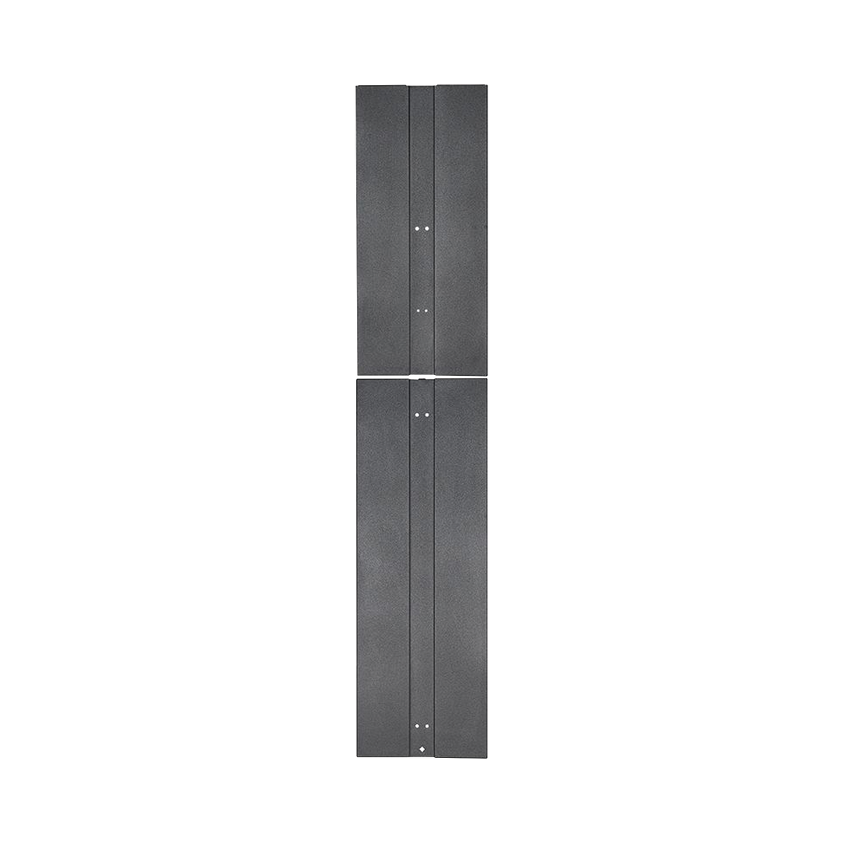 Tapa Final de Fila, Para Organizador Vertical PE2V PatchRunner™ 2, de 45 UR, Color Negro