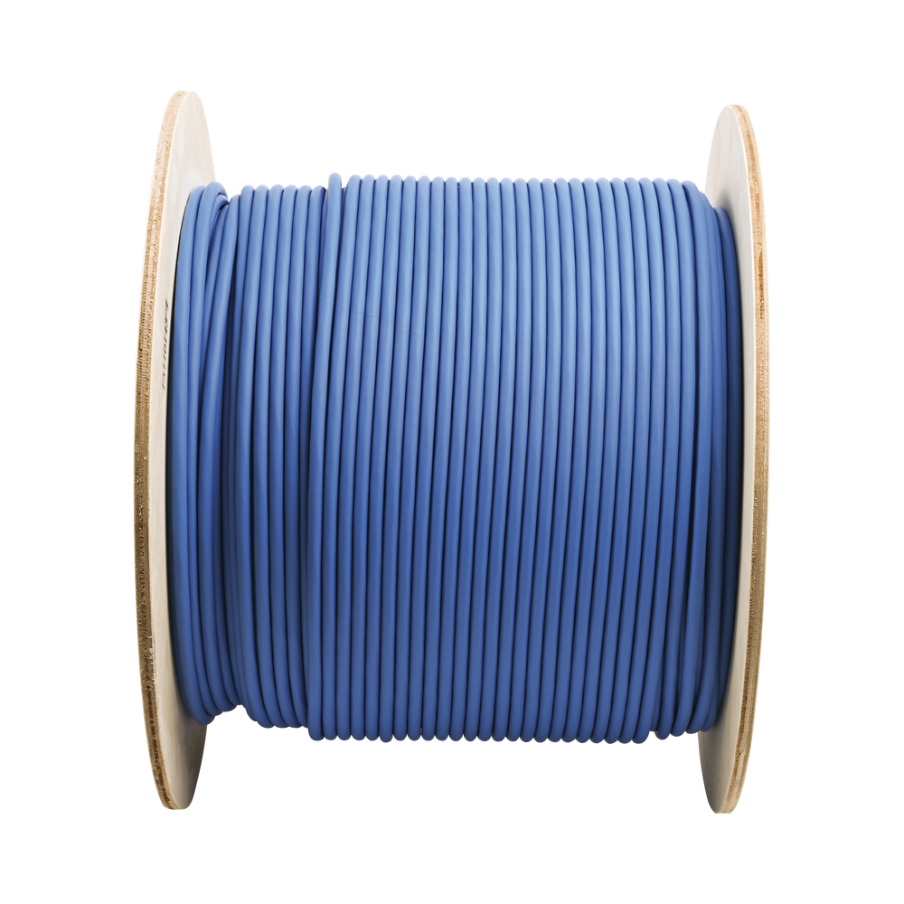 Bobina de Cable Blindado F/UTP de 4 Pares, Cat6A, Soporte de Aplicaciones 10GBase-T, LSZH (Libre de Gases Tóxicos), Color Azul, 305 Metros (1000 Pies)