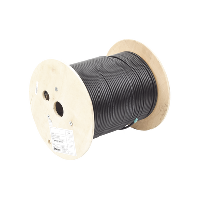 Bobina de Cable Planta Externa con Gel, de 4 pares, Cat6A, Blindado F/UTP, Color Negro, 305m