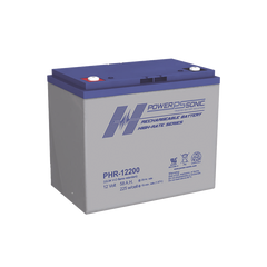 Batería 12V, 58AH, Para Respaldo, Serie PHR, Tecnologías AGM/VRLA, 5 Años Vida Útil, Terminales M6, Reconocida UL