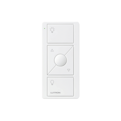 Control remoto PICO 3 botones encender/apagar, subir/bajar intensidad, color blanco, complemente con un atenuador Caseta, RA2, RadioRa2.