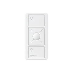 Control remoto PICO 3 botones encender/apagar, subir/bajar intensidad, color blanco, complemente con un atenuador Caseta, RA2, RadioRa2.
