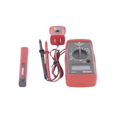 KIT Básico 3 en 1 con Multímetro Digital + Detector de Tensión sin Contacto + Comprobador de Fase GFCI