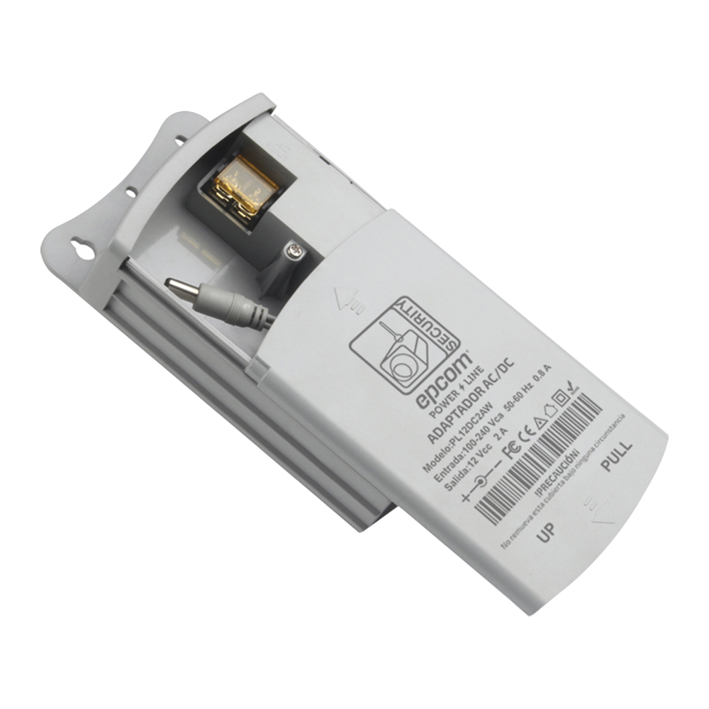 Fuente de Poder para Exterior / 12 Vcc / 2 Amp / 1 Salida / Voltaje de Entrada de 100 - 240 VCA