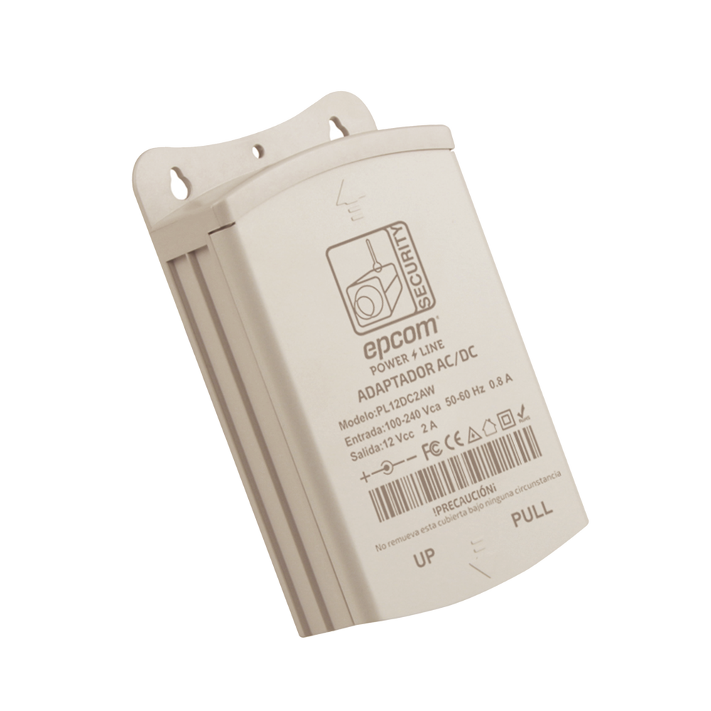 Fuente de Poder para Exterior / 12 Vcc / 2 Amp / 1 Salida / Voltaje de Entrada de 100 - 240 VCA