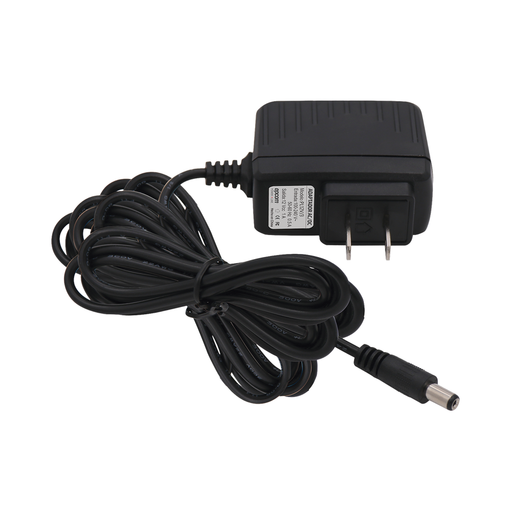 Fuente de Poder de 12 Vcc @ 1 Amp Regulado / Con Cable de 3 Metros / Uso en Interior / Múltiples Usos