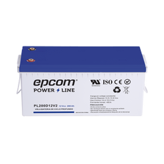 Batería de respaldo 12 V 200 Ah AGM | Certificada UL94-HB Retardo a la flama básica | Ciclo profundo | Para uso en aplicaciones fotovoltaicas y de emergencia | Terminales T5