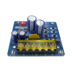 Fuente tipo tarjeta con salida seleccionable en : 6 o 12  o 24 Vcc @ 1.5 A / 1 salida / requiere transformador de entrada en Vca  / capacidad de baterías / baterías no incluidas.