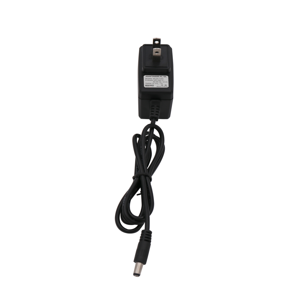 Fuente de poder de 12 Vcc @ 1 Amp Regulado / Uso en Interior / Múltiples Usos / Con cable de 95 cm