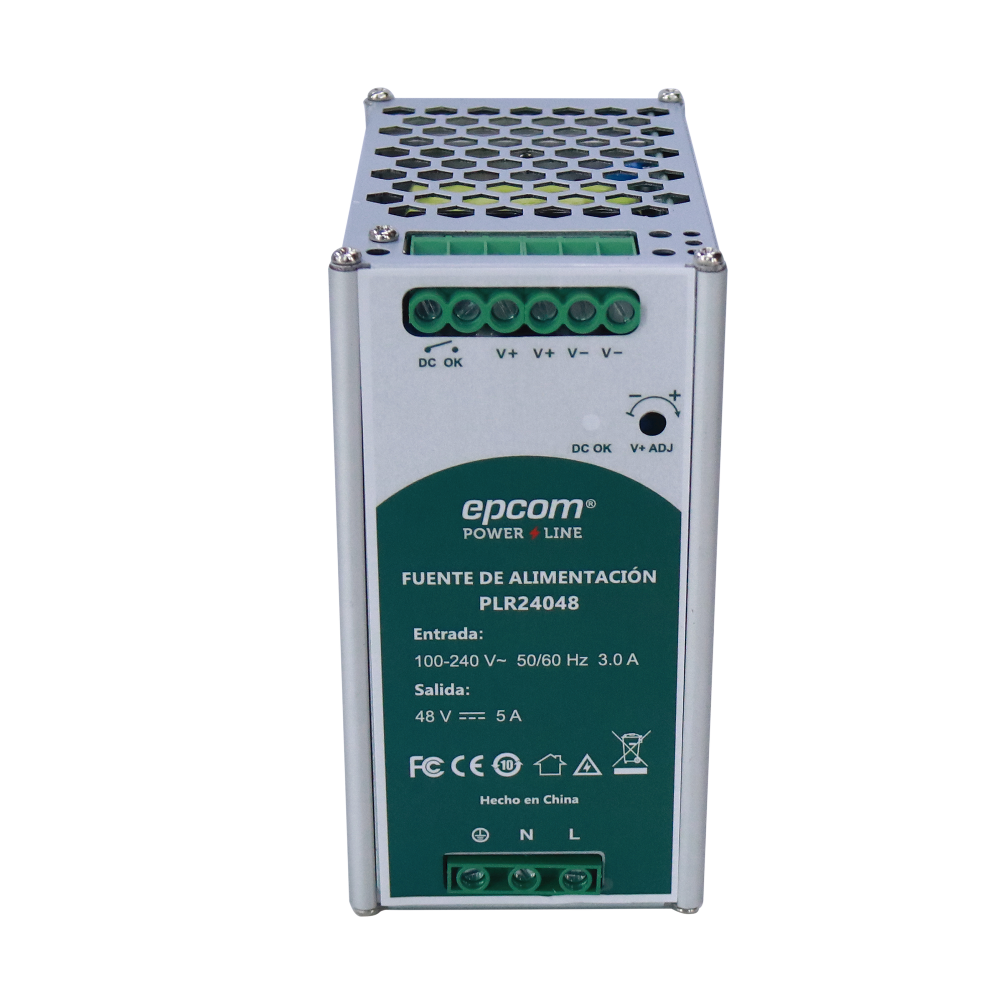 FUENTE DE ALIMENTACION 48 VCC / DIN RIEL /  5 AMPERES / 240 W