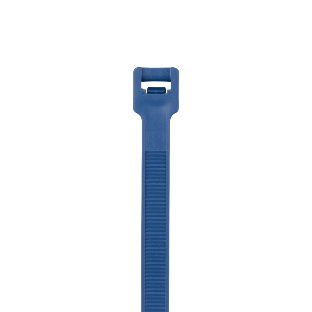 Cincho Pan-Ty® 203mm largo x 3.4mm ancho, Intermedio de Polipropileno y Metal Detectable, Color Azul Oscuro. 100 Piezas