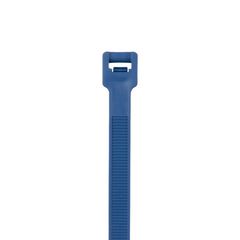 Cincho Pan-Ty® 203mm largo x 3.4mm ancho, Intermedio de Polipropileno y Metal Detectable, Color Azul Oscuro. 100 Piezas