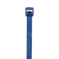 Cincho Pan-Ty® 203mm largo x 3.4mm ancho, Intermedio de Polipropileno y Metal Detectable, Color Azul Oscuro. 100 Piezas