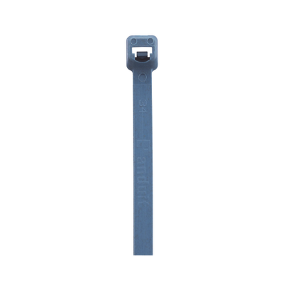 Cincho Pan-Ty™ 203mm Largo x 3.4mm ancho,  Intermedio de Nylon 6.6 y Metal Detectable, Color Azul. 100 Piezas.
