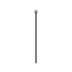 Cincho de Nylon 6.6 de Bloqueo, 203 mm largo x 2.5mm ancho, Color Negro, Exterior Resistente a Rayos UV, Paquete de 100pz