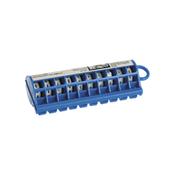Dispensador de Etiquetas Marcadoras, Con Rollos Pre-Impresos con Números 0-9, de 2.4 Metros (7.87 Pies), Color Blanco