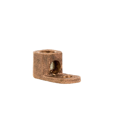 Terminal Tipo Lengüeta Recta de Cobre, Cal. 8 a 1/0 AWG,  Orificio para perno de 5/16" (7.9mm)
