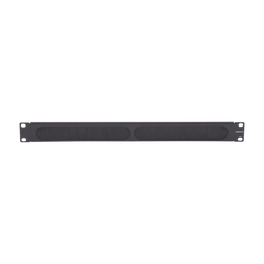 Tapa Ciega para Rack de 19in, Tipo Cepillo de Nylon, para Paso de Cables y Mejor Manejo Térmico, Color Negro, 1UR