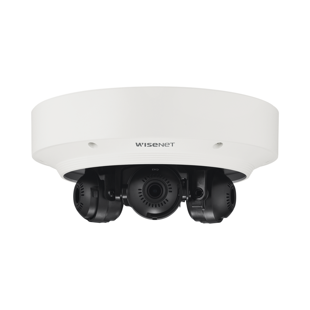 Cámara IP Multisensor 6MP ( 3 Sensores de 2MP) WDR 150 DB, Lente Motorizado 3 - 6 MM /  HPOE / IP66 / IK10 / NEMA 4X