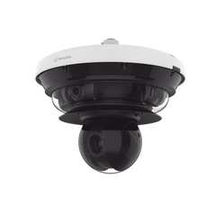 Cámara IP Multisensor 34MP (4 sensores 4K) con lentes motorizados / PTZ 2 MP 40X / Hasta 2 tarjetas MicroSD de 512GB / WDR de hasta 150dB / IP66 / IK10 / autoseguimiento / Inteligencia artificial para eventos