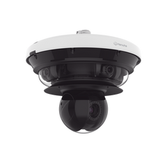 Cámara IP Multisensor 34MP (4 sensores 4K) con lentes motorizados / PTZ 2 MP 40X / Hasta 2 tarjetas MicroSD de 512GB / WDR de hasta 150dB / IP66 / IK10 / autoseguimiento / Inteligencia artificial para eventos