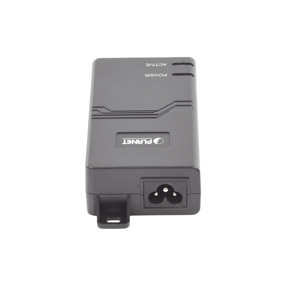 Inyector PoE  IEEE 802.3at, Puertos Gigabit, Hasta 30 W de Salida PoE (Mid-span)