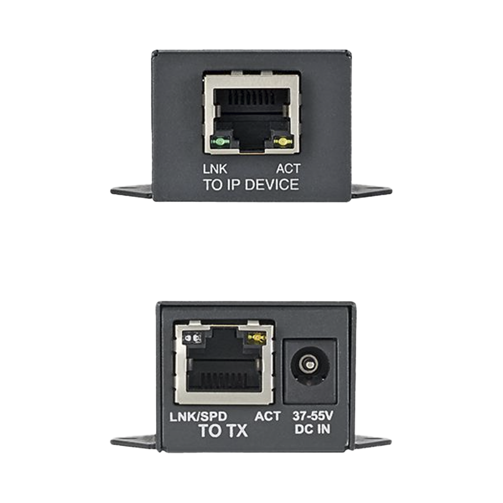 Receptor PoE/PoE+ Para Uso con Transmisor POEXTX1, Hasta 610 Metros (2000 ft) con Cable Cat5e o Cat6, 10/100Mbps