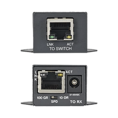 Transmisor PoE/PoE+ Para Uso con Receptor POEXRX1, Hasta 610 Metros (2000 ft) con Cable Cat5e o Cat6, 10/100Mbps