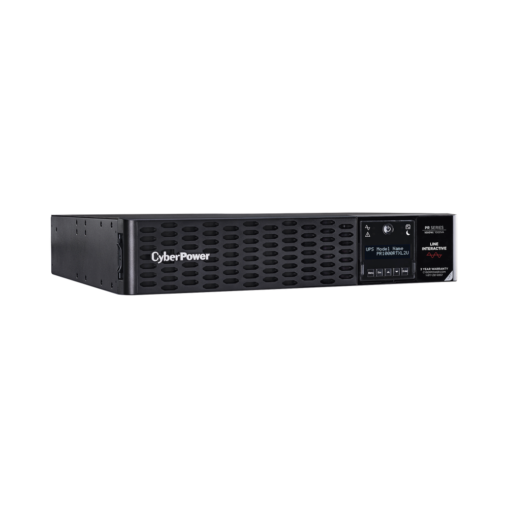 UPS de 1000 VA/1000 W, Topología Línea Interactiva, Entrada 120 Vca NEMA 5-15P, Onda Senoidal Pura, Torre o Rack 2 UR, Con 8 Tomas NEMA 5-15R