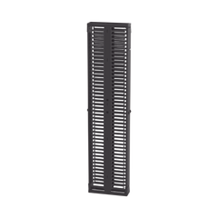 Organizador Vertical PatchRunner™, Doble (Frontal y Posterior), Para Rack Abierto de 45 Unidades, 6in de Ancho, Color Negro