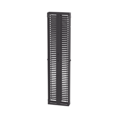 Organizador Vertical PatchRunner™, Doble (Frontal y Posterior), Para Rack Abierto de 45 Unidades, 6in de Ancho, Color Negro
