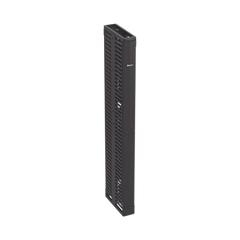 Organizador Vertical PatchRunner™, Doble (Frontal y Posterior), Para Rack Abierto de 45 Unidades, 6in de Ancho, Color Negro