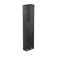 Organizador Vertical PatchRunner™, Doble (Frontal y Posterior), Para Rack Abierto de 45 Unidades, 10in de Ancho, Color Negro