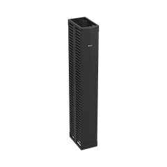 Organizador Vertical PatchRunner™, Doble (Frontal y Posterior), Para Rack Abierto de 45 Unidades, 12in de Ancho, Color Negro