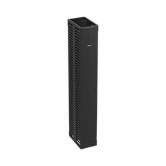 Organizador Vertical PatchRunner™, Doble (Frontal y Posterior), Para Rack Abierto de 45 Unidades, 12in de Ancho, Color Negro