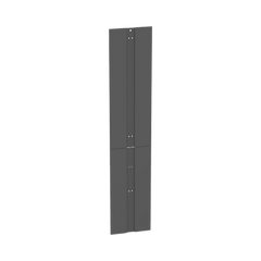 Tapa Final de Fila, Para Organizador Vertical PR2V PatchRunner™ 2, de 45 UR, Color Negro