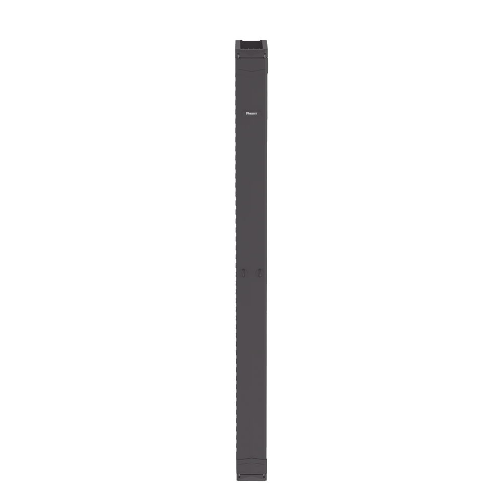 Organizador Vertical PatchRunner™, Sencillo (Solo Frontal), Para Rack Abierto de 45 Unidades, 6 in de Ancho, Color Negro