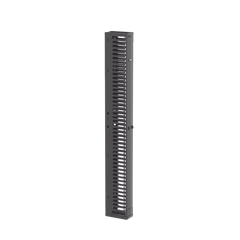 Organizador Vertical PatchRunner™, Sencillo (Solo Frontal), Para Rack Abierto de 45 Unidades, 6 in de Ancho, Color Negro