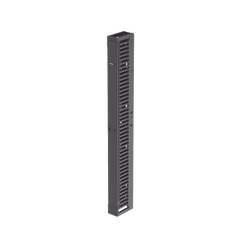Organizador Vertical PatchRunner™, Sencillo (Solo Frontal), Para Rack Abierto de 45 Unidades, 6 in de Ancho, Color Negro