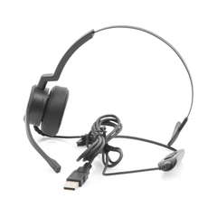 Audífonos USB de Diadema MONO con Audio HD / Micrófono con Cancelación de Ruido / Calidad para uso en Oficina