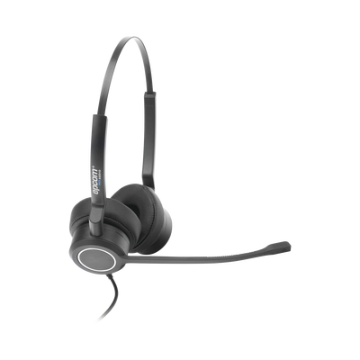 Audífonos USB de Diadema ESTÉREO con Audio HD / Micrófono con Cancelación de Ruido / Calidad para uso en Oficina